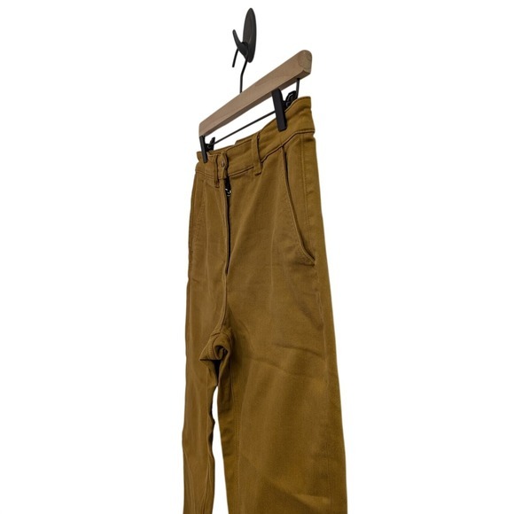 Everlane Cropped Straight Regular Jeans‎ Stretch Denim Contemporary Mustard 6 - Picture 3 of 7